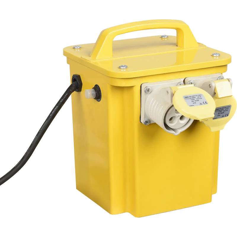 Masterplug Site - 110V 3.3KVA, 2 Sockets, 1.5m, 16A, Yellow