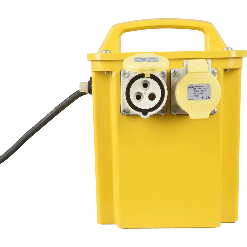 Masterplug Site - 110V 3.3KVA, 2 Sockets, 1.5m, 16A, Yellow