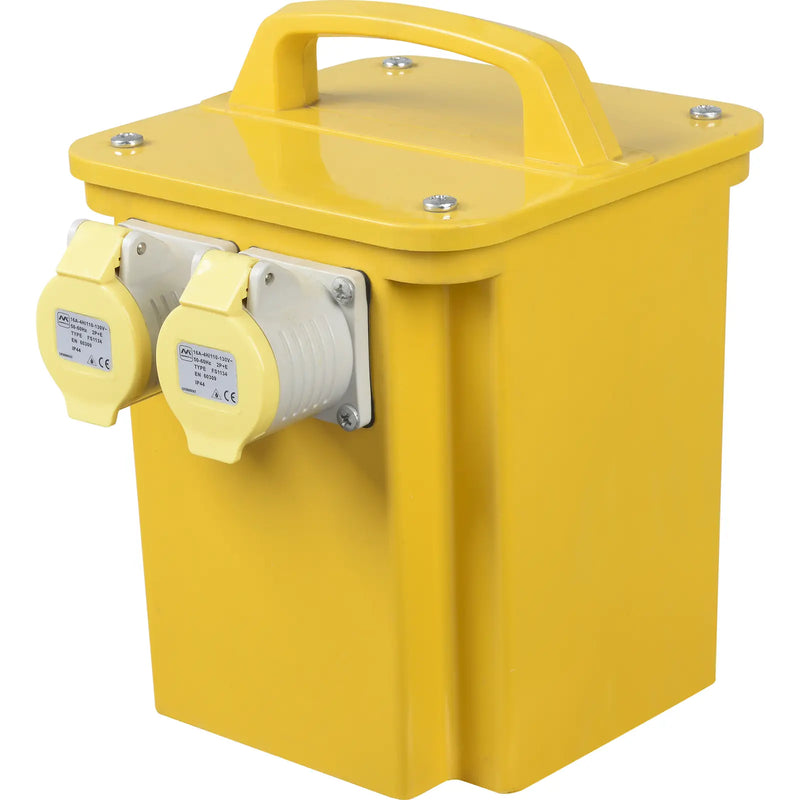 Masterplug Site - 110V 3.3KVA, 2 Sockets, 1.5m, 16A, Yellow