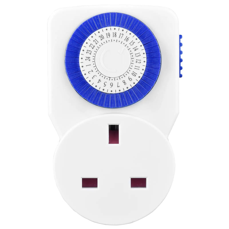 Masterplug Timer - 24 Hour, White - 3 Pack