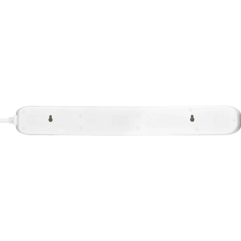 Masterplug USB - 2 x USB A, 6 Sockets, 1m, 13A, White