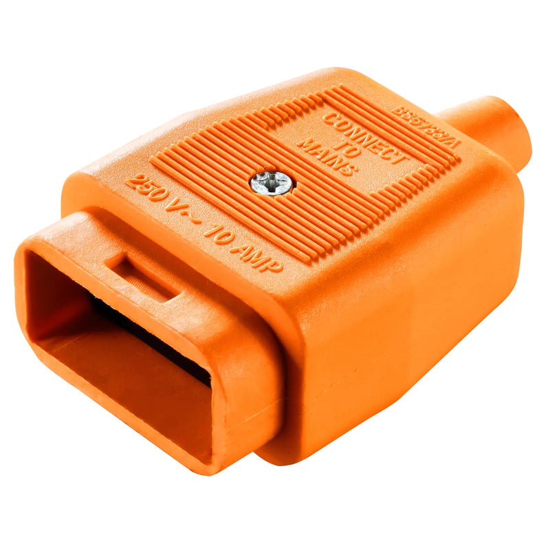 Masterplug Work - 2 Pin Connector, 10A, Orange