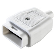 Masterplug Work - 3 Pin Connector, 10A, White