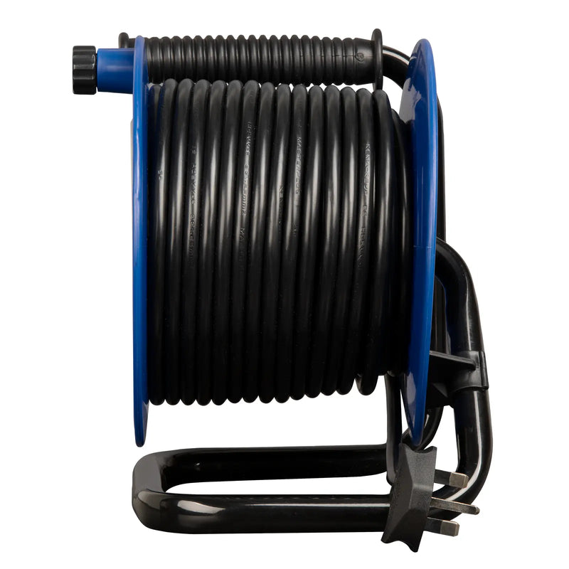 Masterplug Work - 25m, 4 Sockets, 13A, Blue