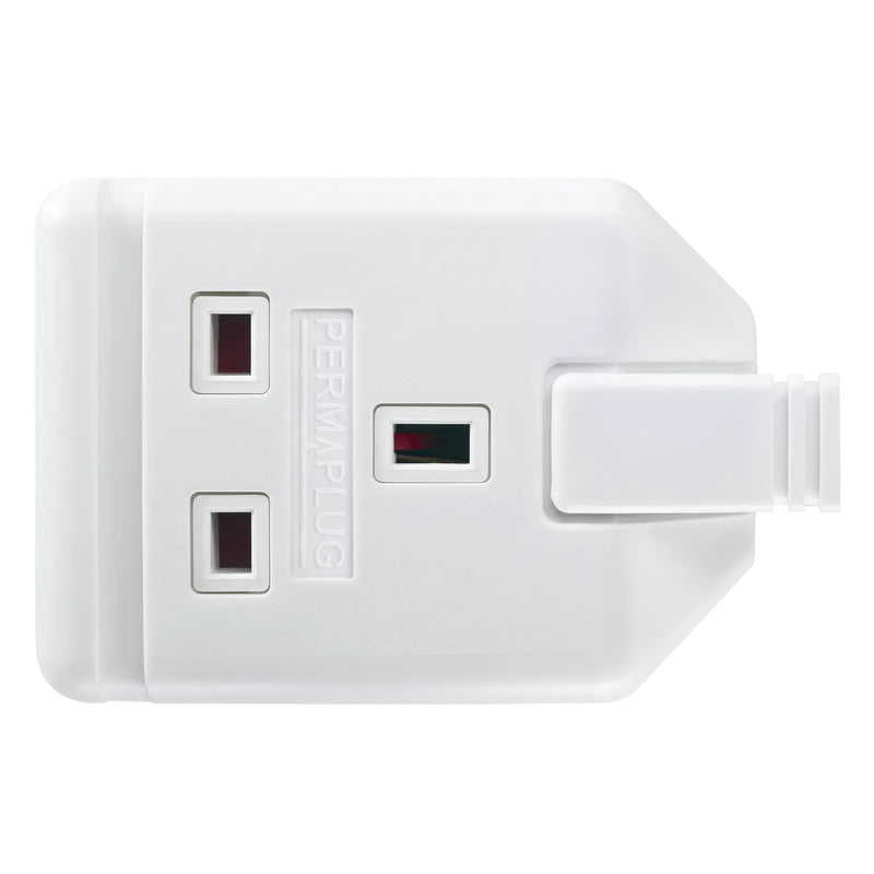 Masterplug Work - 1 Socket, 13A, White
