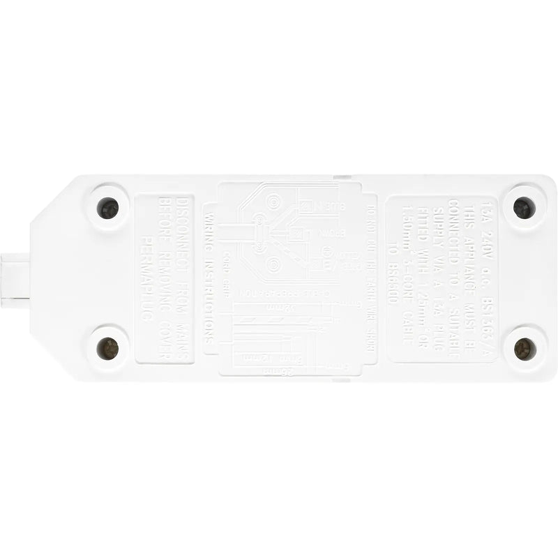 Masterplug Work - 2 Sockets, 13A, White