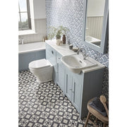 Tavistock Lansdown 600mm Underslung Vanity Basin Unit - Mineral Blue
