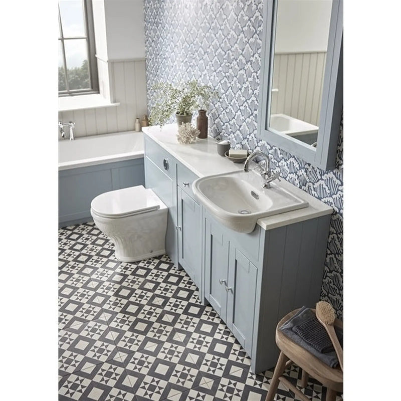 Tavistock Lansdown 600mm Underslung Vanity Basin Unit - Mineral Blue