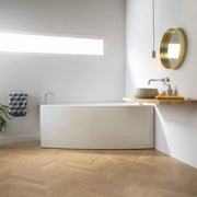 Rockbottom Northampton Carron Clipper 1575mm x 1200mm Left Handed Shower Bath