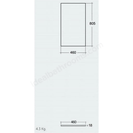 RAK Ceramics RAK-Plano 800mm Wood (Moka Walnut)