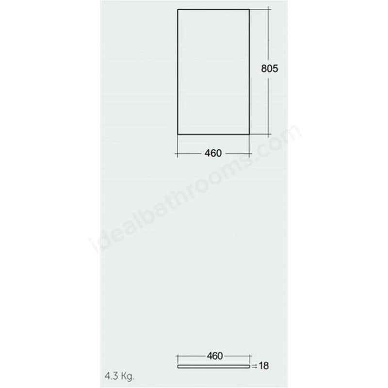 RAK Ceramics RAK-Plano 800mm Wood (Moka Walnut)