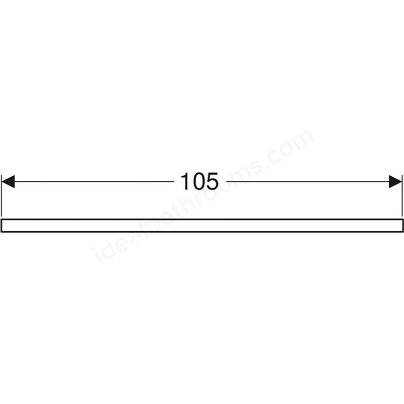 Geberit One Right Cut-out 1050mm Washtop - Matt Lava