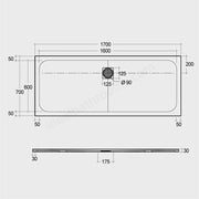 RAK Ceramics Feeling Bathtub Replacement Shower
