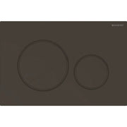 Geberit Sigma20 Dual Flush Plate - Matt Black & Black