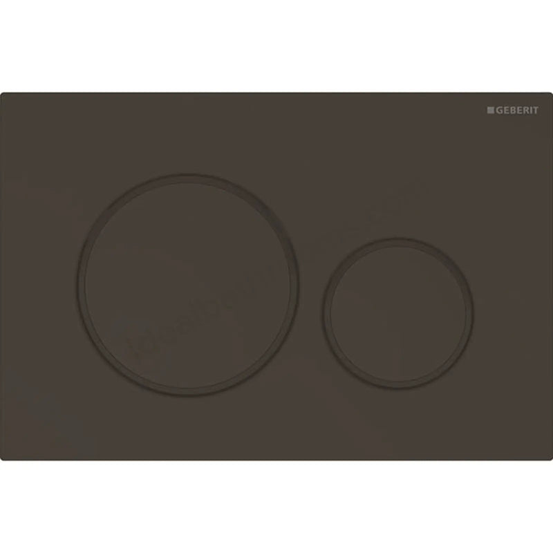 Geberit Sigma20 Dual Flush Plate - Matt Black & Black