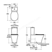 Ideal Standard Connect Air 365mm Close Coupled Pan