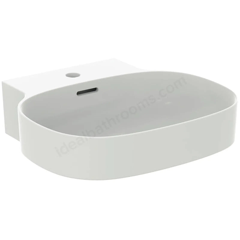 Atelier by Ideal Standard Atelier Linda X 50cm washbasin, 1 taphole with overflow, silk white