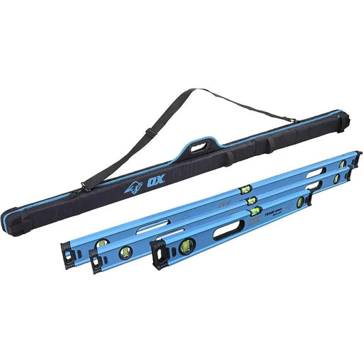 OX Tools OX Trade 3 Piece Level Set & Case (600mm, 1200mm, 1800mm)