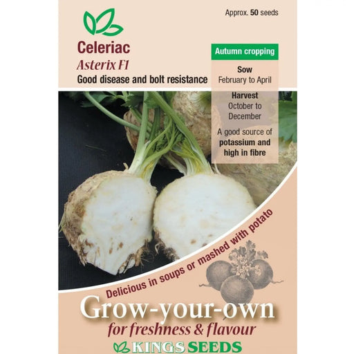 Kings Seeds Celeriac Asterix F1