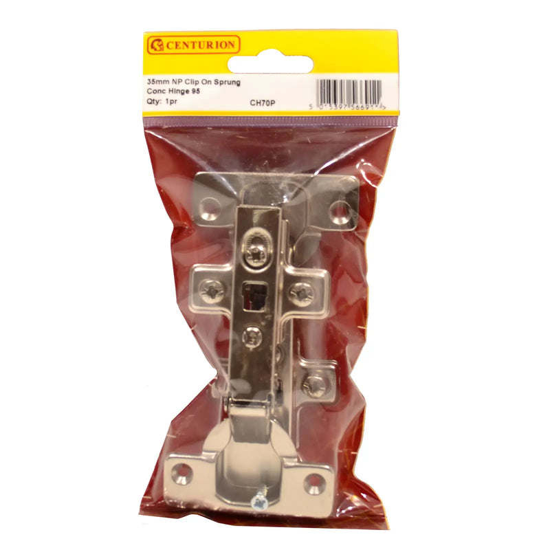 Centurion 35Mm Np Clip Sprung Hinge 95 Deg