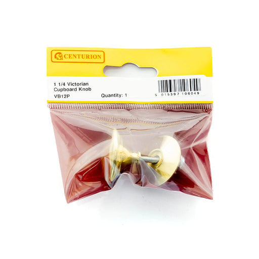 Centurion 32Mm (1 1/4") Pb Victorian Cupboard Knob