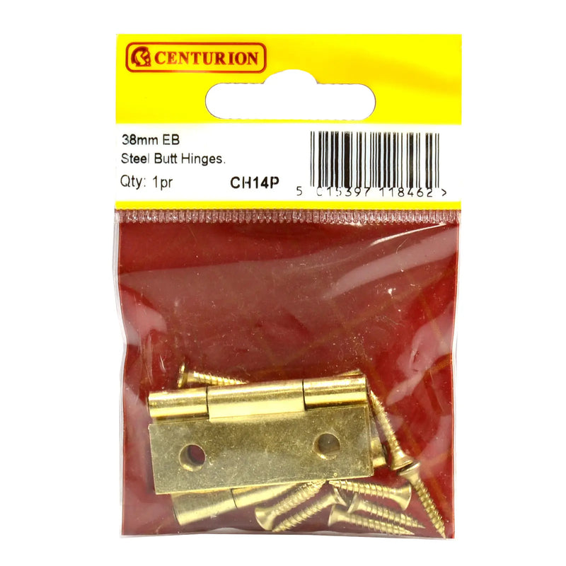 Centurion 38Mm Eb Steel Butt Hinge (1 Pair)