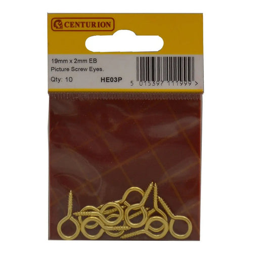 Centurion 19mmx 2mm EB Picture Screw Eyes