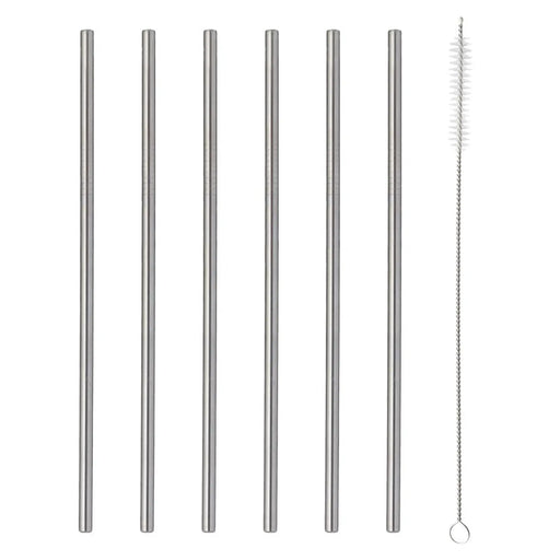 Viners Steel Drinking Straws 6 Piece