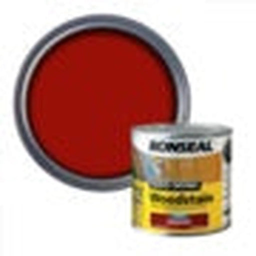 Ronseal Quick Drying Woodstain Satin 250ml Mahogany