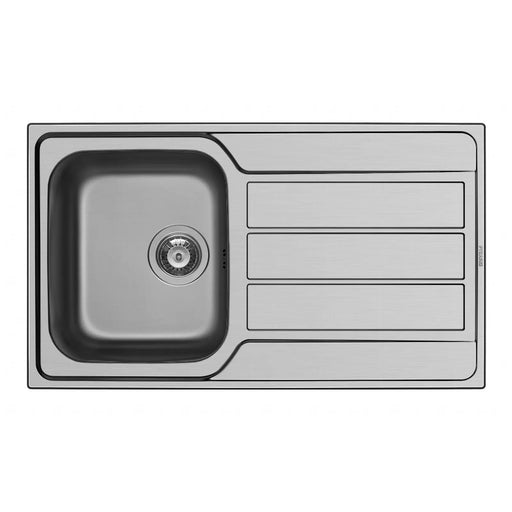 Pyramis Athena Stainless Steel Single Bowl Sink & Tap 860 x 500mm