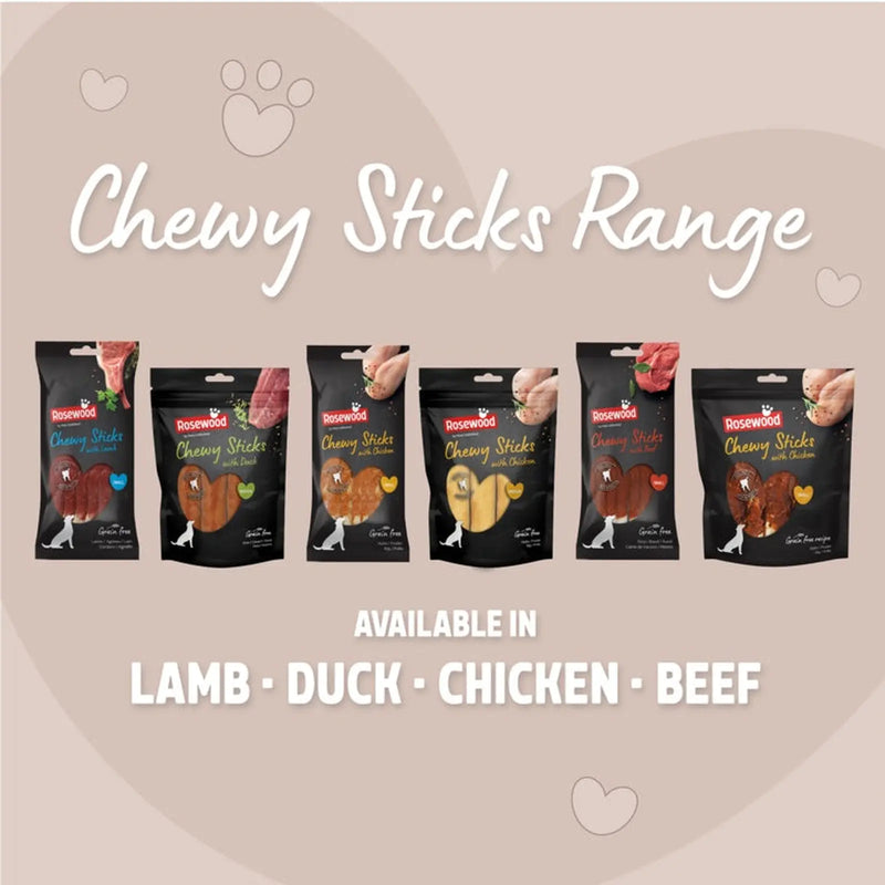 ROSEWOOD Chewy Sticks With Chicken Dog Treats 10 Piece