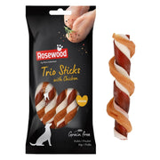ROSEWOOD Trio Stick With Chicken Dog Treats Medium