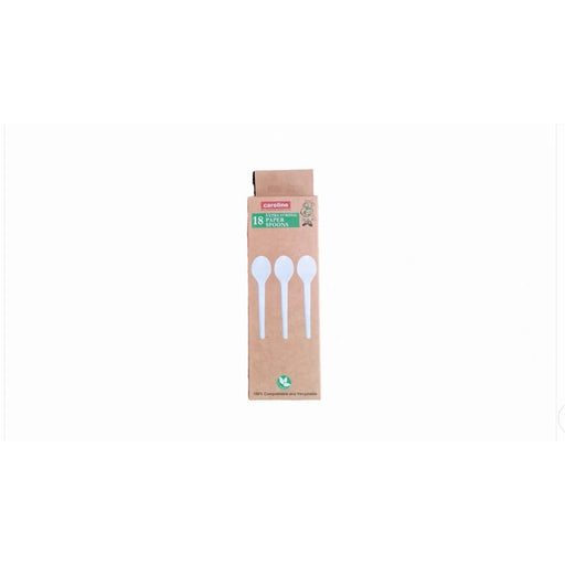 Caroline Paper Spoons Pack 18
