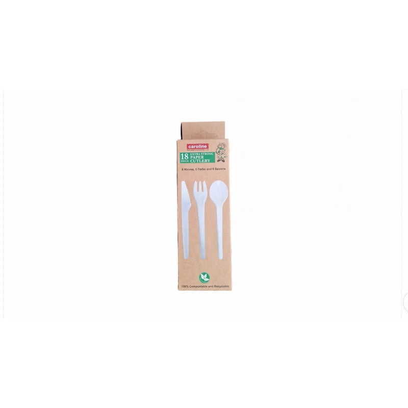 Castleview Paper Cutlery Assorted Pack 18