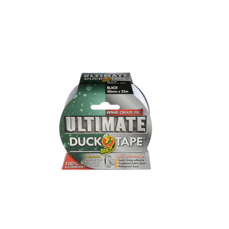 Duck Tape Ultimate Duck Tape Black 50mm x 25m