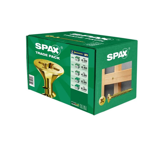 Spax Yellox Pozi Trade Pack Screws Pack 1100