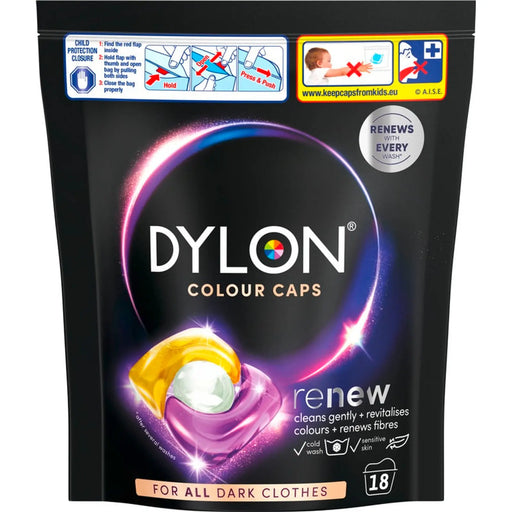 Dylon Dark Colour Caps 18 Wash