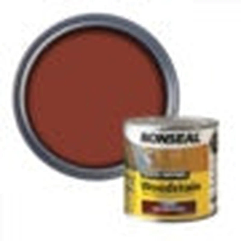 Ronseal Quick Drying Woodstain Satin 250ml Deep Mahogany