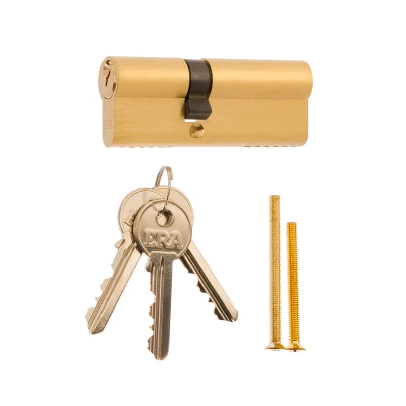 Era Double Euro Cylinder Brass 40/50