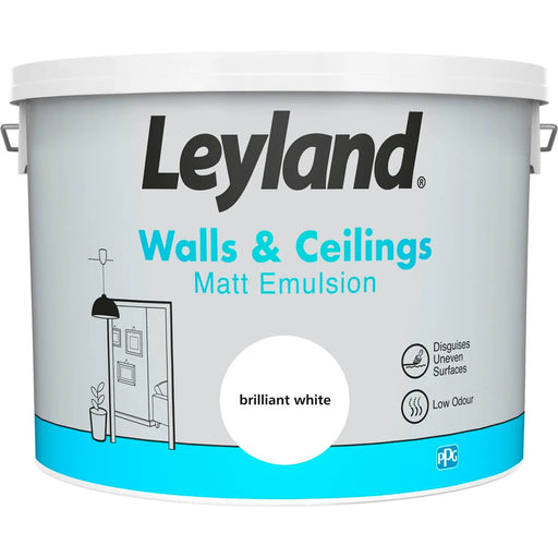 Leyland Matt Emulsion 10L Brilliant White