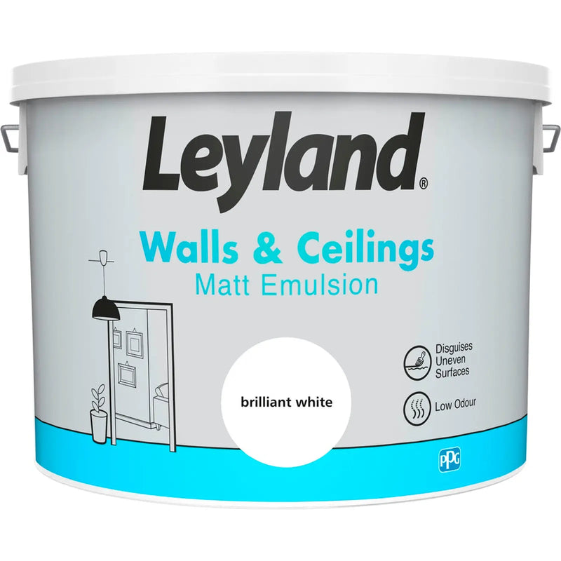 Leyland Matt Emulsion 10L Brilliant White