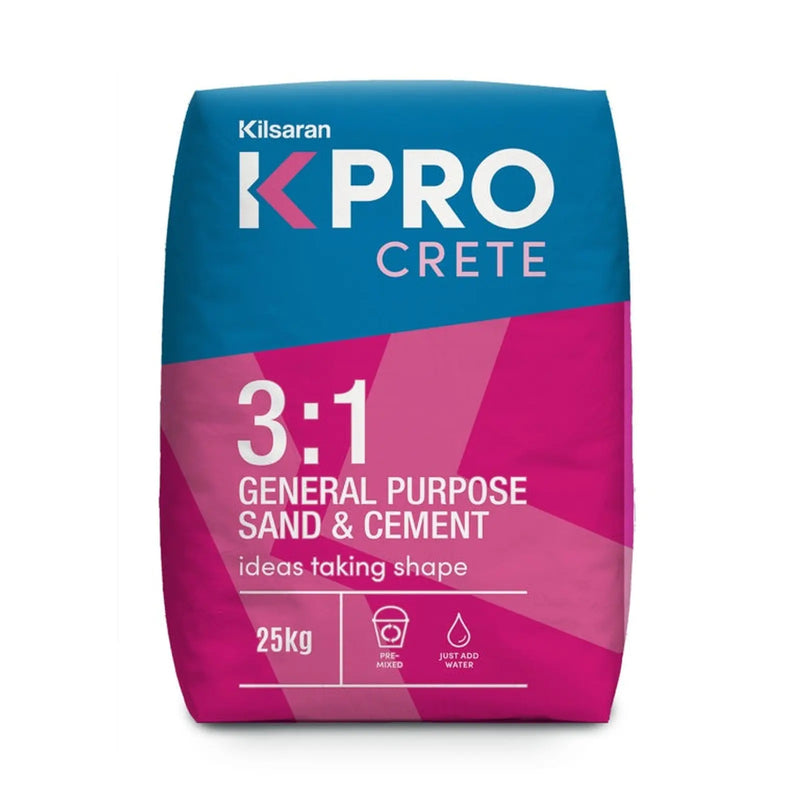 Kilsaran Kpro Crete 3:1 Sand & Cement Mix 25kg