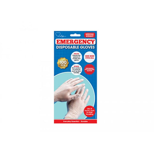 Stax 1St Aid Large Midweight Disposable PE Gloves Pack 100