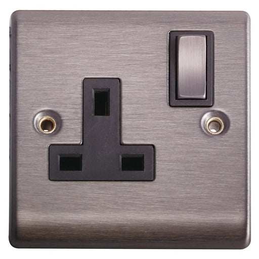 Lyvia 13a Sw/Socket Slate Finish Blister 1g