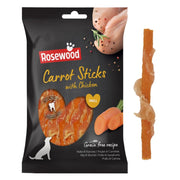 ROSEWOOD Chicken Wrapped Carrot Sticks 80g