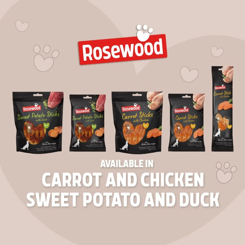 ROSEWOOD Giant Chicken Wrapped Carrot Stick 70g