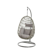 Kaemingk Corsica Wicker Egg Chair 95cm Grey