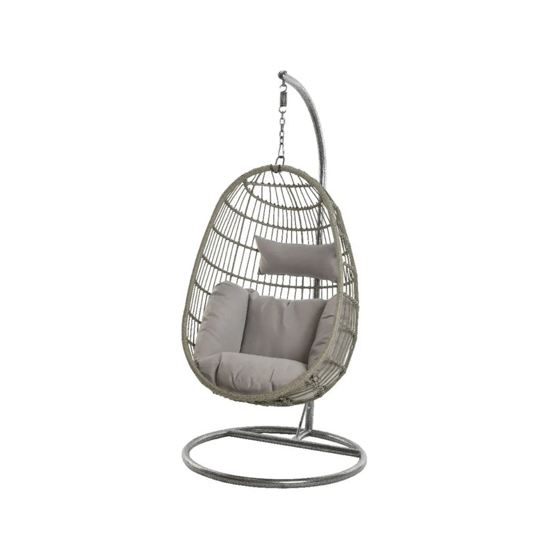 Kaemingk Corsica Wicker Egg Chair 95cm Grey