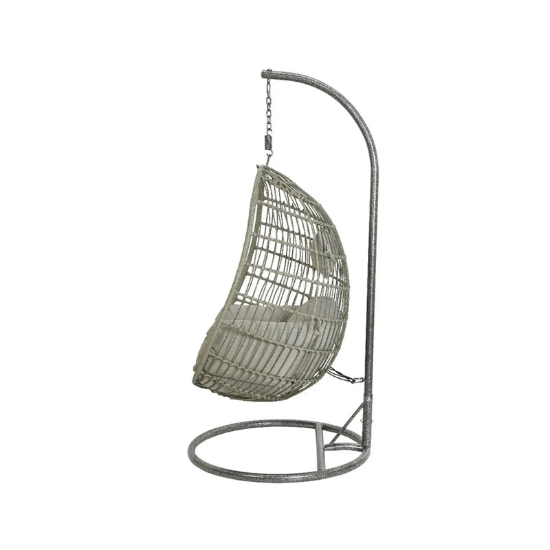 Kaemingk Corsica Wicker Egg Chair 95cm Grey