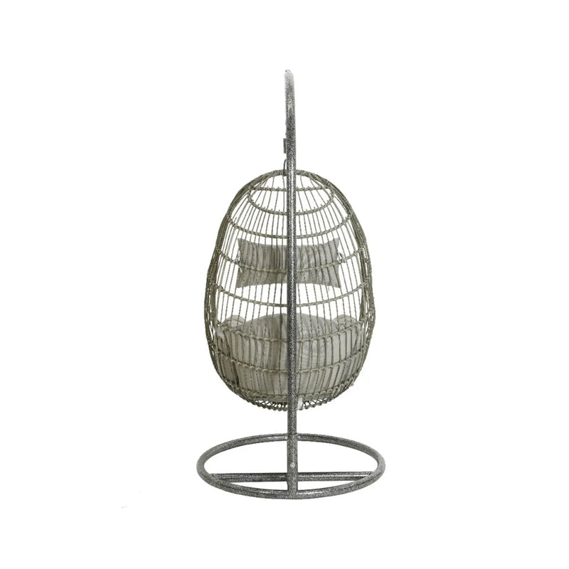 Kaemingk Corsica Wicker Egg Chair 95cm Grey